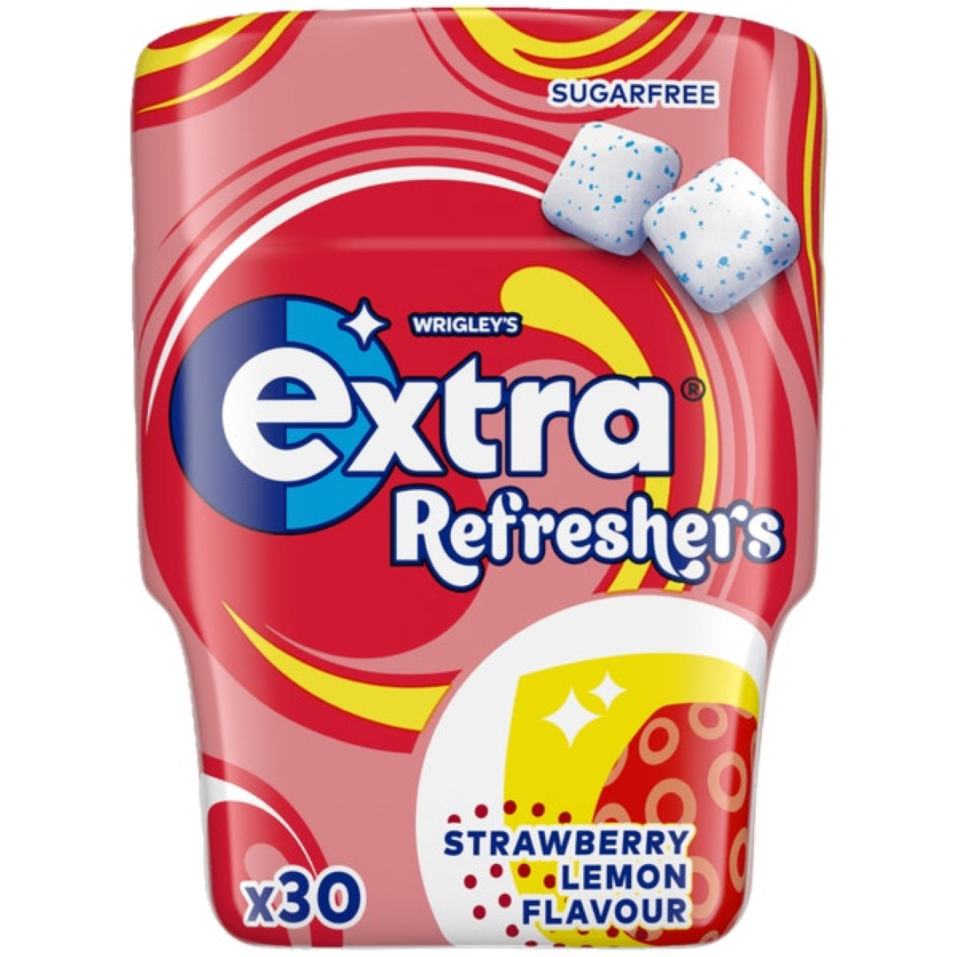 EXTRA REFRESHERS CHEW GUM S/BERRY N LEMON 30S 67G
